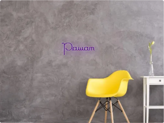 Custom text: Pawan