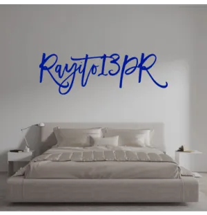 Custom text: Rayito13PR
