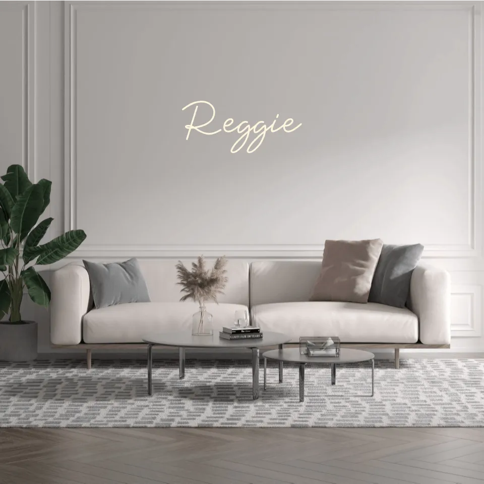 Custom text: Reggie