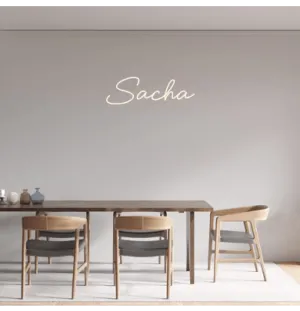 Custom text: Sacha