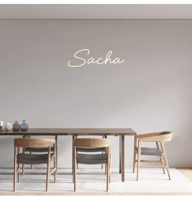 Custom text: Sacha
