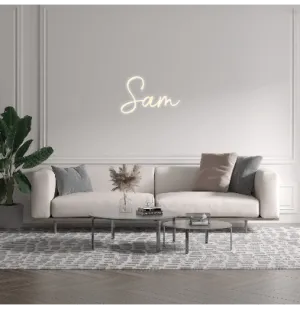 Custom text: Sam