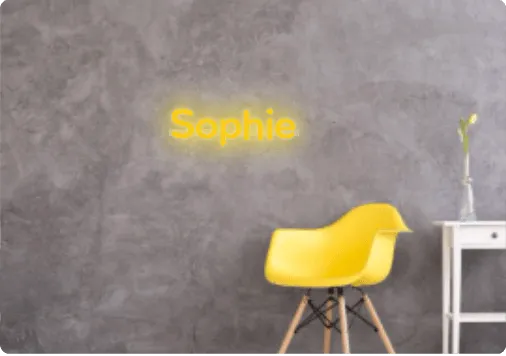 Custom text: Sophie