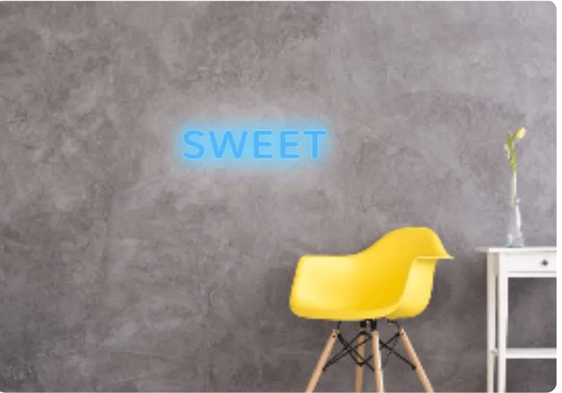 Custom text: SWEET