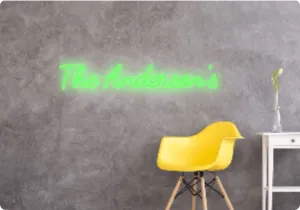 Custom text: The Anderson’s