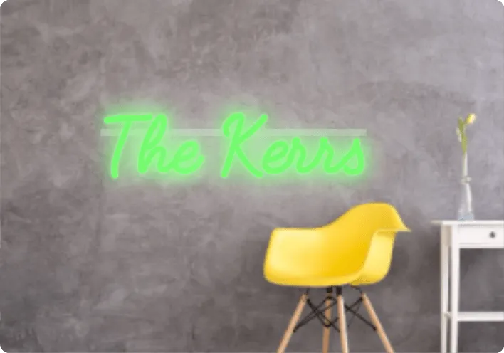 Custom text: The Kerrs