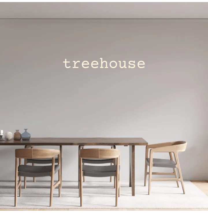 Custom text: treehouse