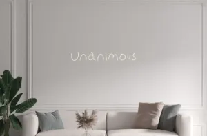 Custom text: Unanimous