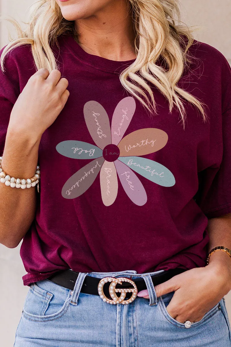 Daisy Positivity Short Sleeve Relaxed Fit T-Shirt