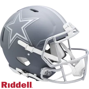 Dallas Cowboys Helmet Riddell Authentic Full Size Speed Style Slate Alternate