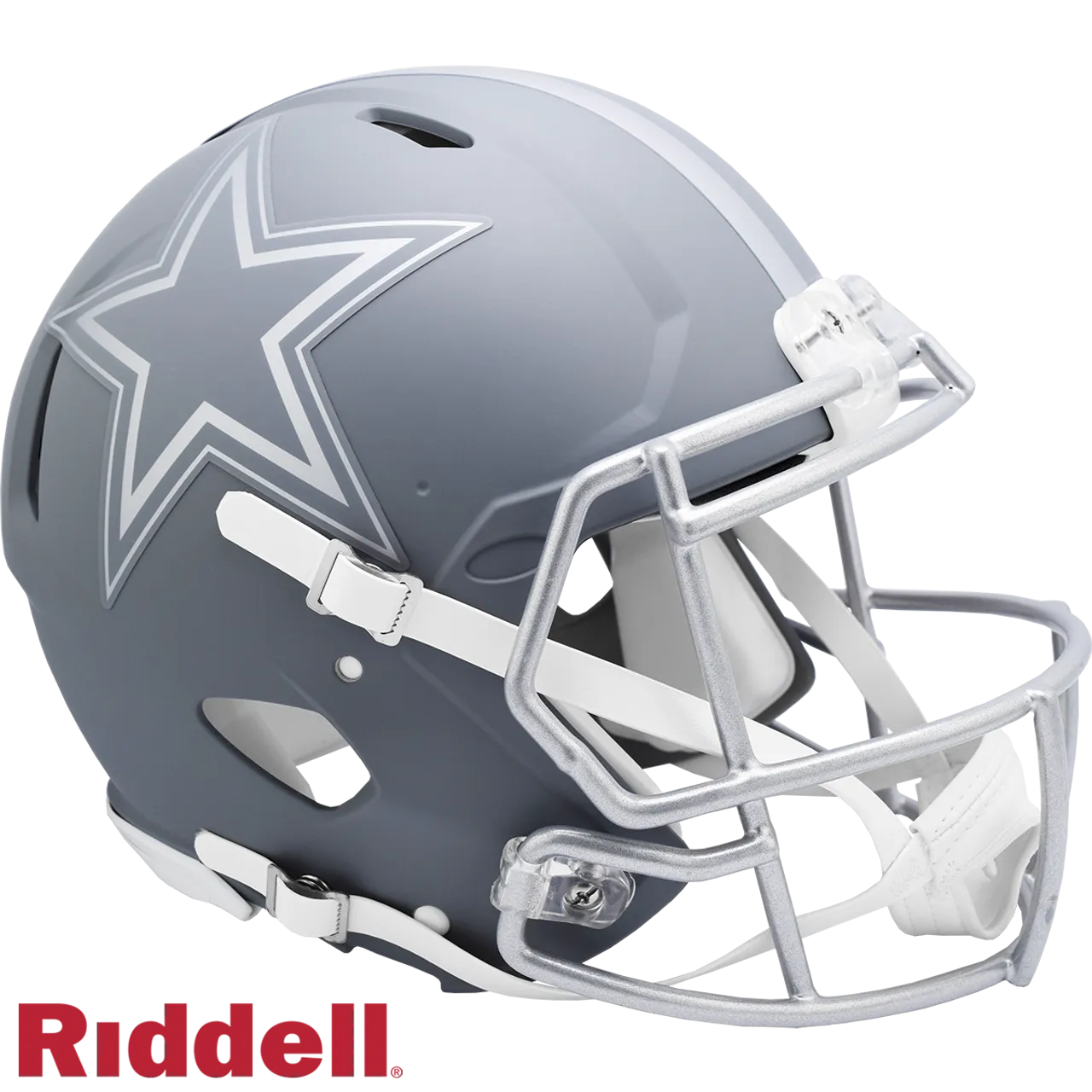 Dallas Cowboys Helmet Riddell Authentic Full Size Speed Style Slate Alternate