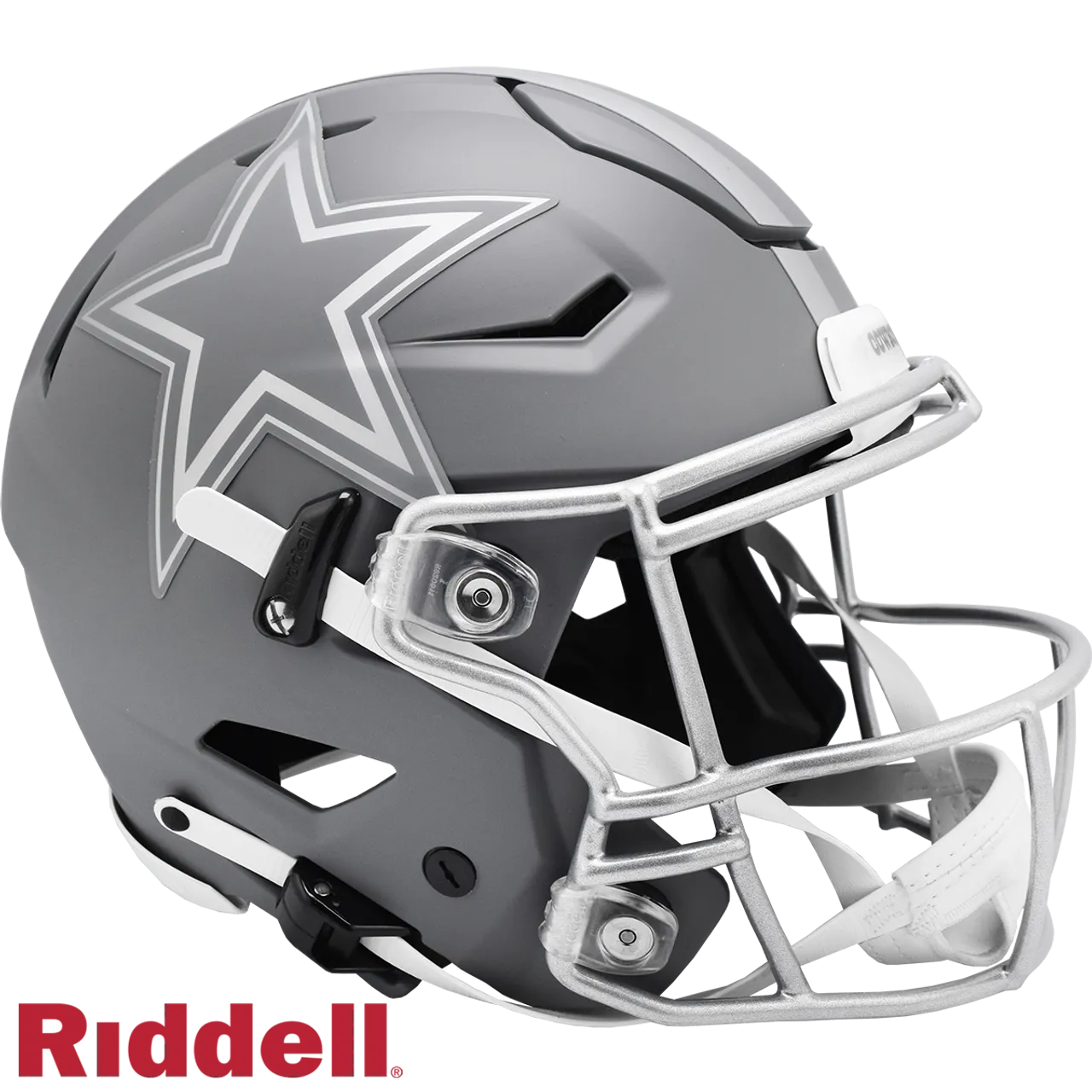 Dallas Cowboys Helmet Riddell Authentic Full Size SpeedFlex Style Slate Alternate