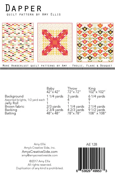 Dapper Quilt Pattern