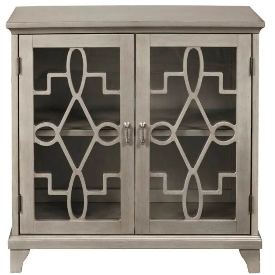 Decorative Accent Cabinet in Gray