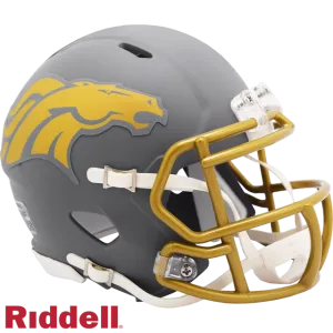 Denver Broncos Helmet Riddell Replica Mini Speed Style Slate Alternate 2024