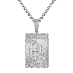 Designer Luxury Car Logo Custom DogTag Tennis Chain Military Rapper Set