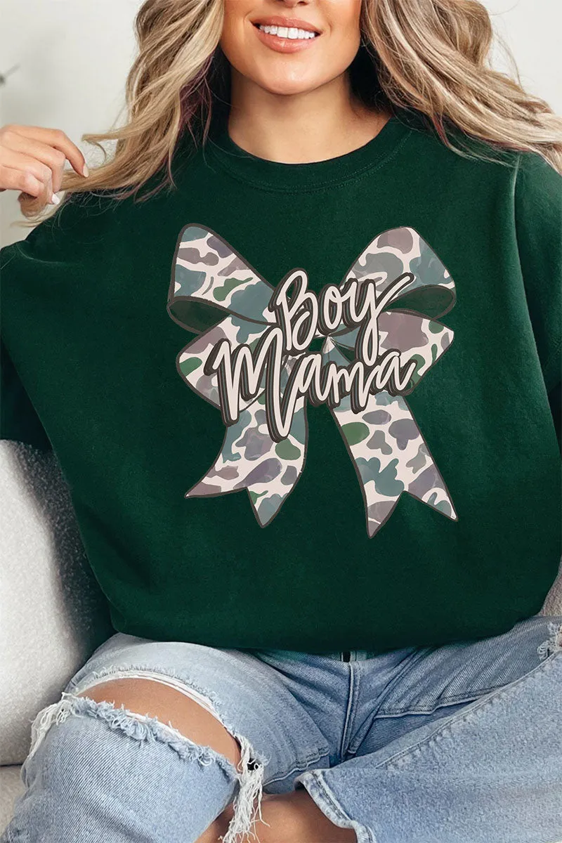 Distressed Boy Mama Coquette Heavy-weight Crew Sweatshirt