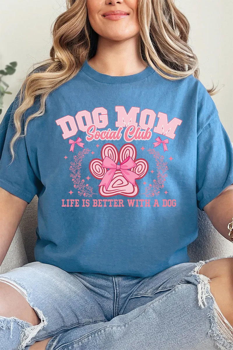 Dog Mom Social Club Short Sleeve Relaxed Fit T-Shirt