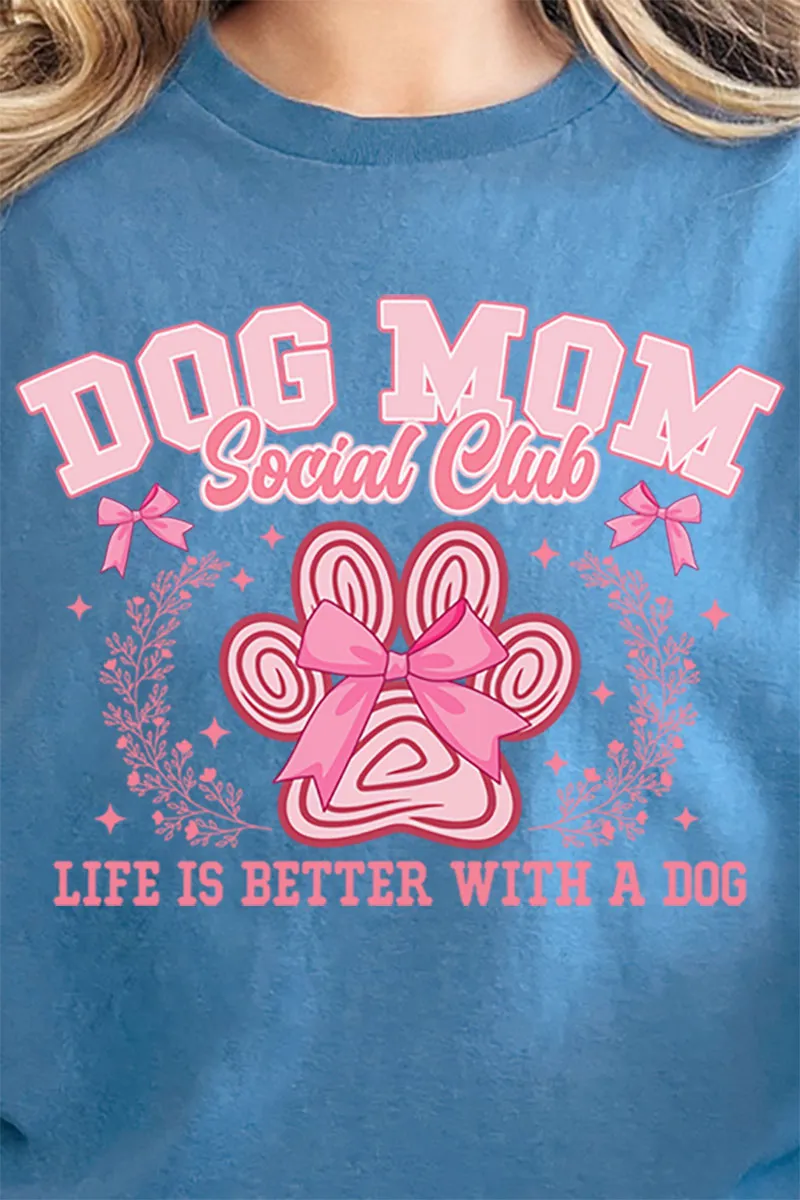 Dog Mom Social Club Short Sleeve Relaxed Fit T-Shirt