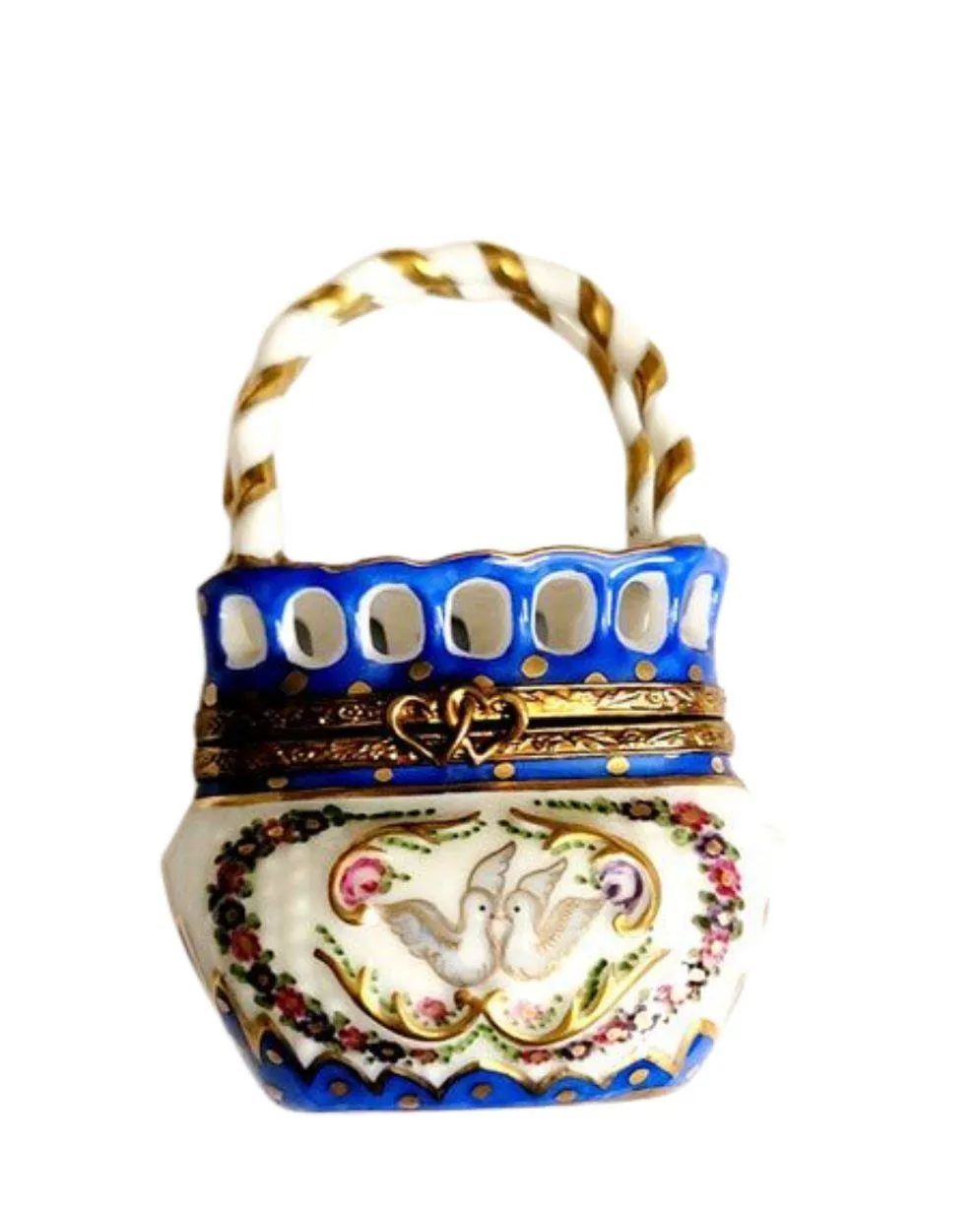 Doves on Basket 3 inch Traditional