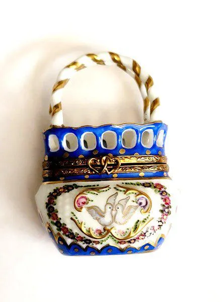 Doves on Basket 3 inch Traditional