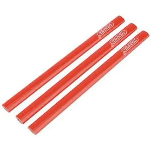 Draper Carpenter'S Pencils, 174Mm (Pack Of 3) Dr-34180