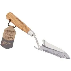 Draper Heritage Stainless Steel Transplanting Trowel With Ash Handle Dr-99022