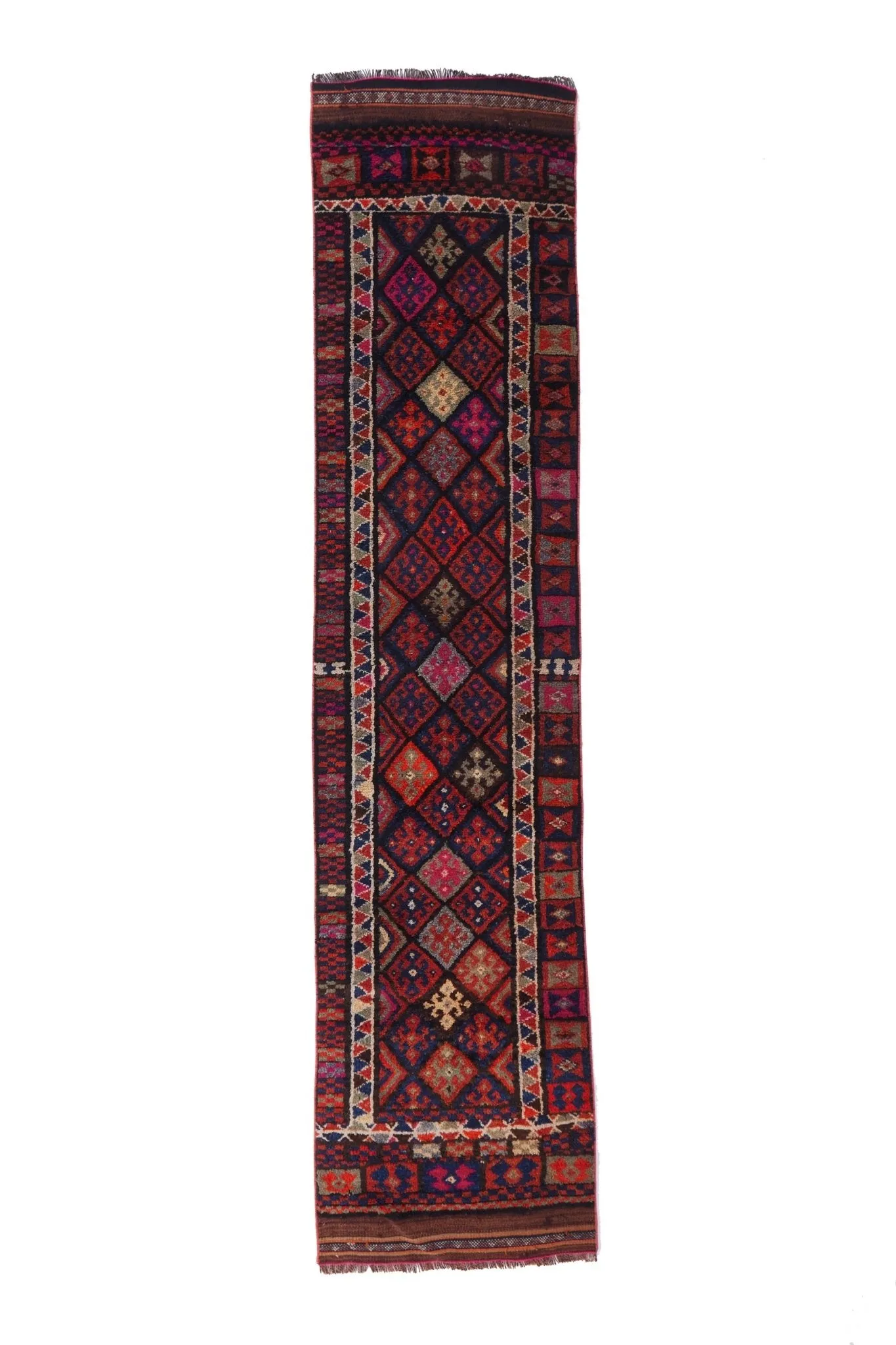 'Edna' Vintage Turkish Runner- 2'7'' x 11'1''