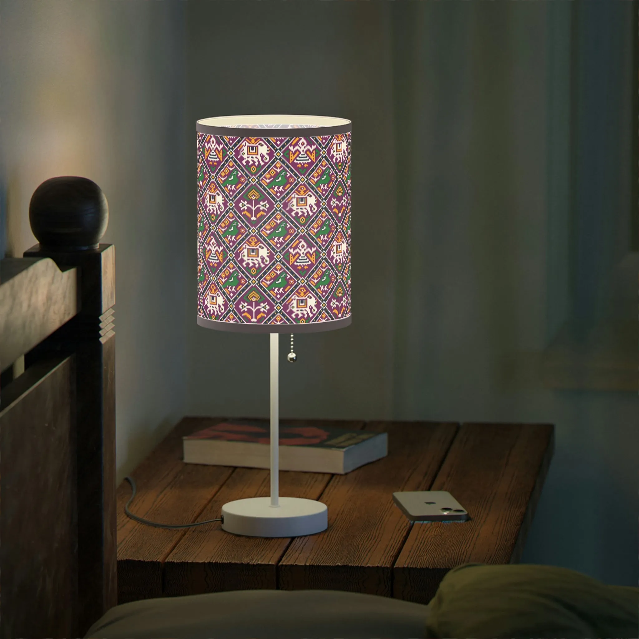 Elephant Boho pattern Lamp  US|CA plug