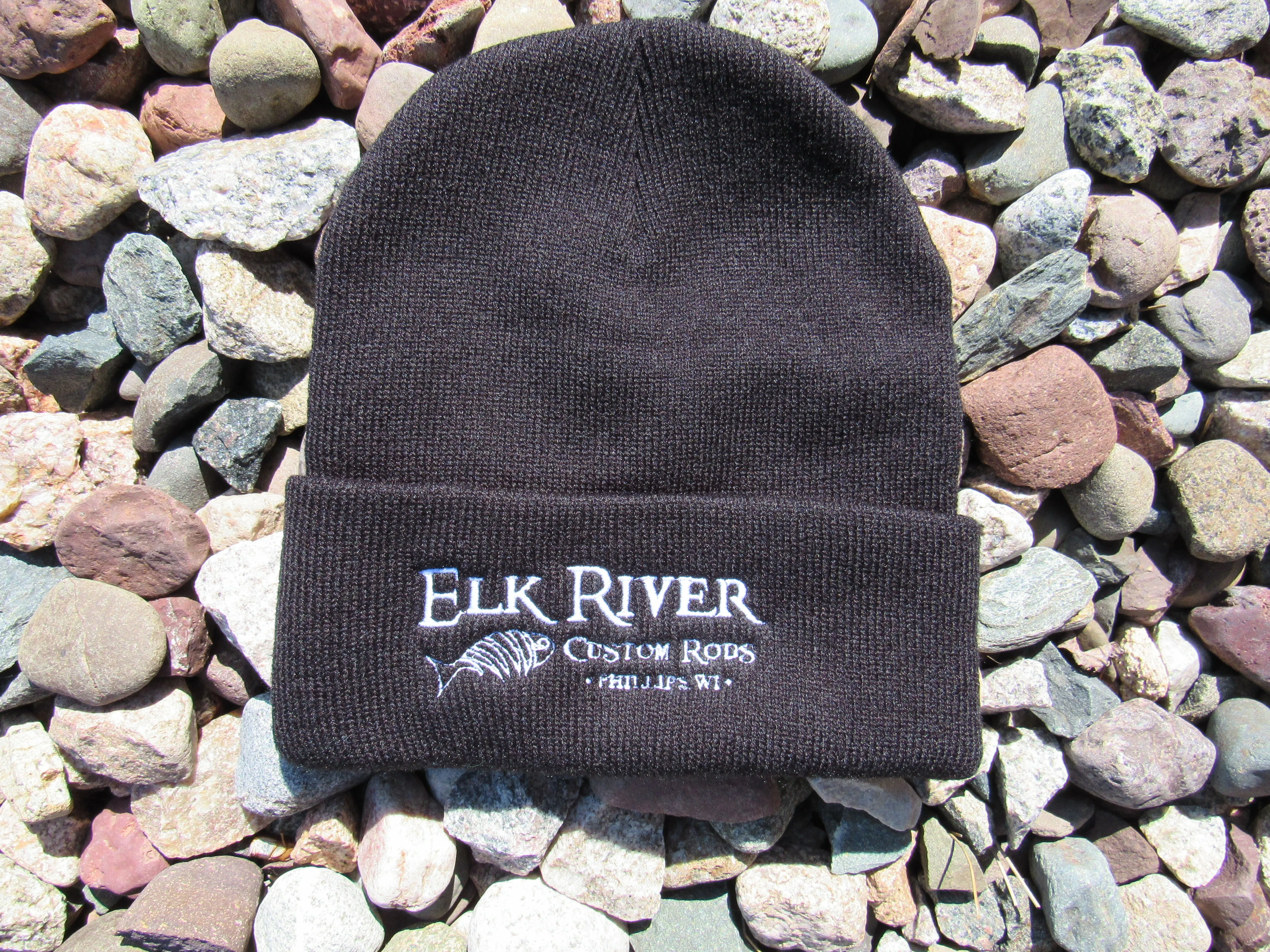 Elk River Custom Rods Black Knit Hat