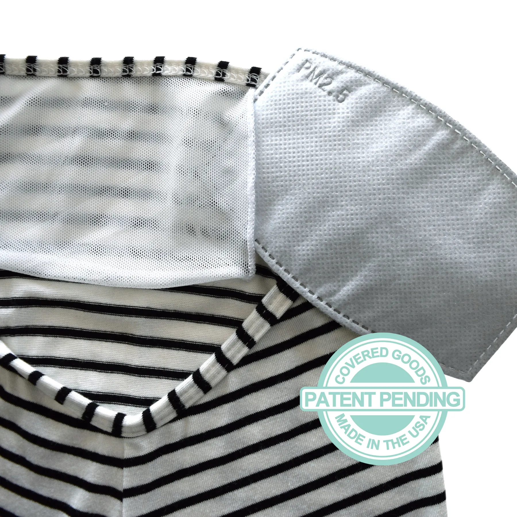 Face Cover Scarf-Pin Stripes