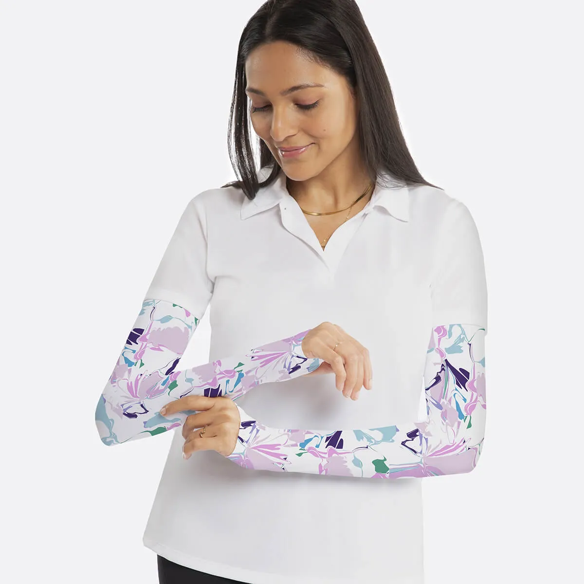 Flora Arm Sleeves with Thumbhole - Adult