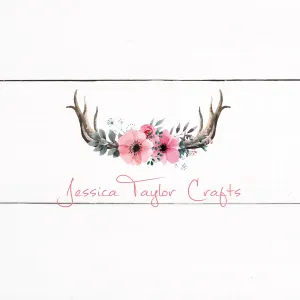 Floral Antler Rustic Shabby Chic Logo - Predesigned Logo Customized With Your Information