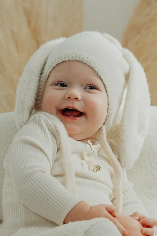 Fluffy Sand Bunny Ear Hat