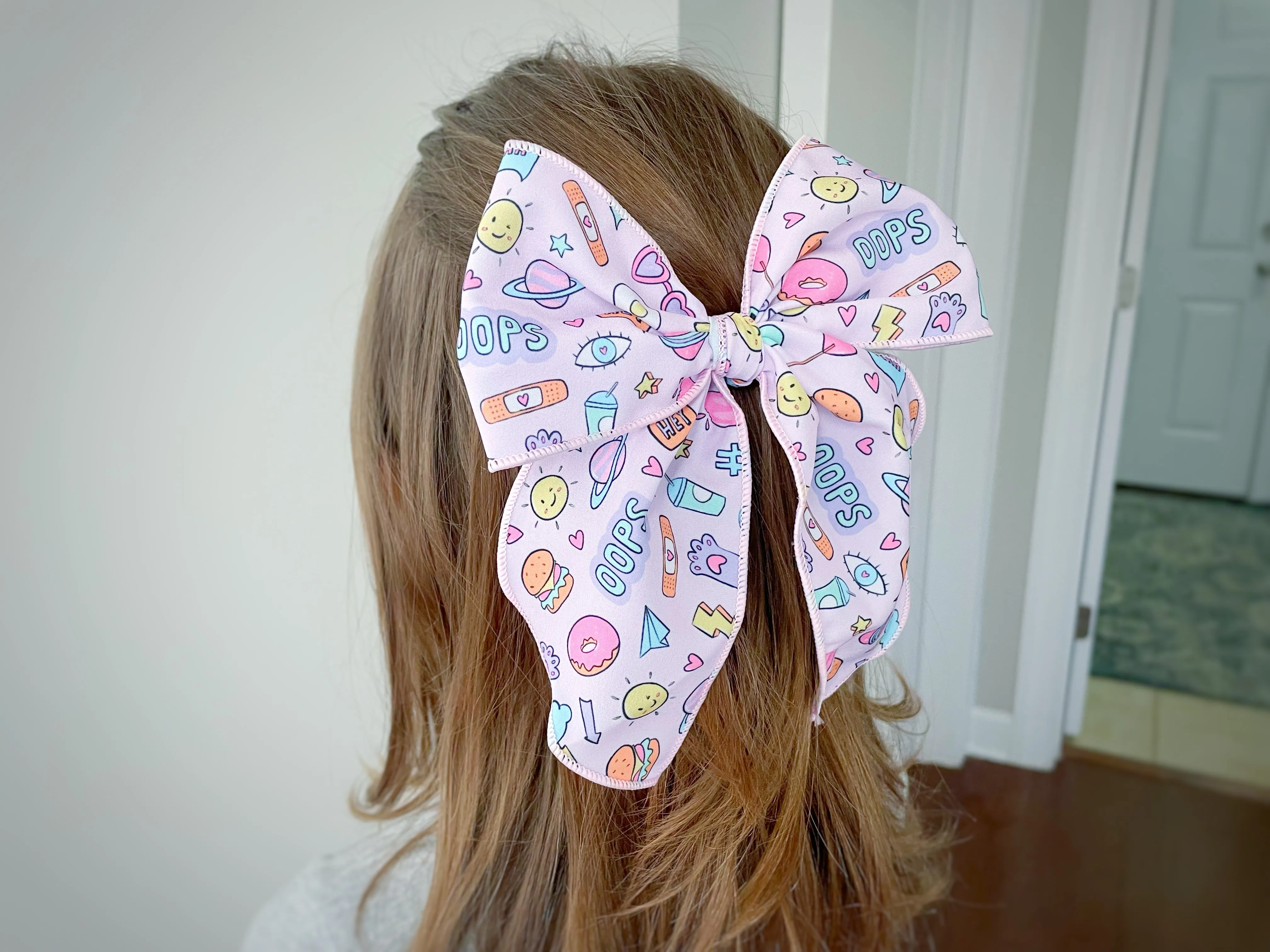 Funky Stickers Bow Strip and Scrunchie Collection