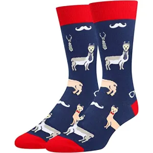 Funny Llama Gifts for Men Ideal Gifts for Husband & Llama-Loving Guys Men's Llama Socks