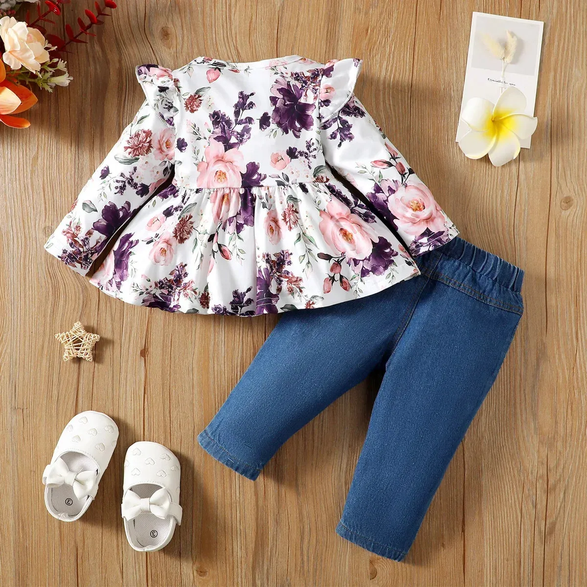 Gabby Peplum Jeans Set