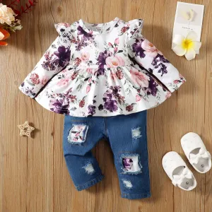 Gabby Peplum Jeans Set