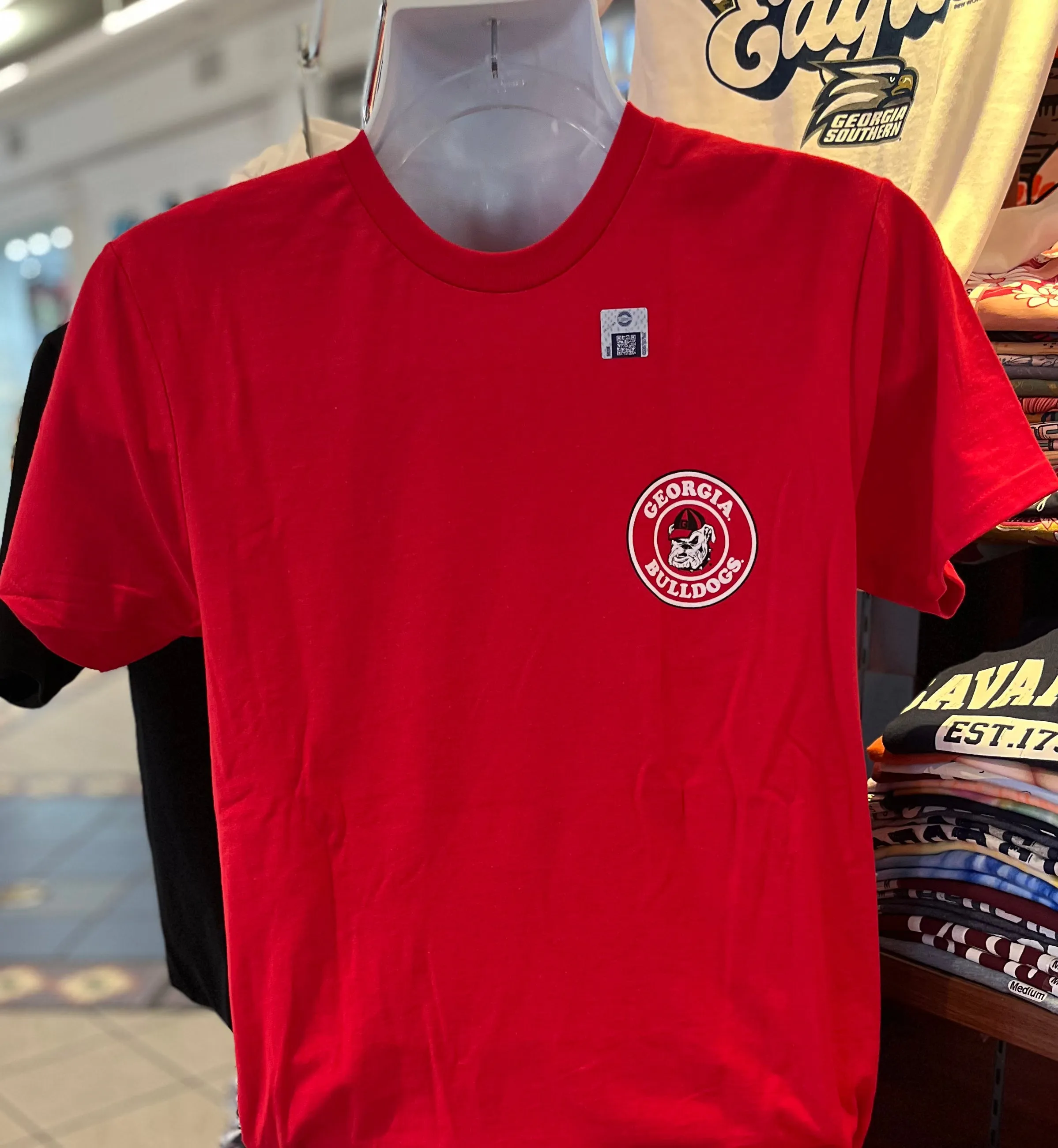 Georgia Bulldogs T-shirt - “Dawg Pride Vintage Sign” (Short Sleeve Red)