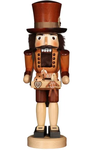 German Nutcracker : Large Toy Seller, Natural Finish