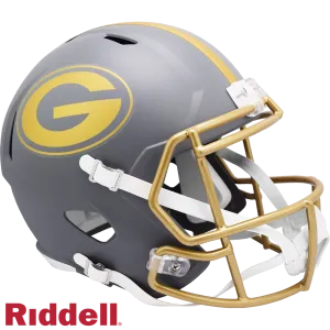 Green Bay Packers Helmet Riddell Replica Full Size Speed Style Slate Alternate