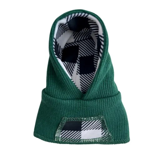 Green Buffalo Plaid Hoodie