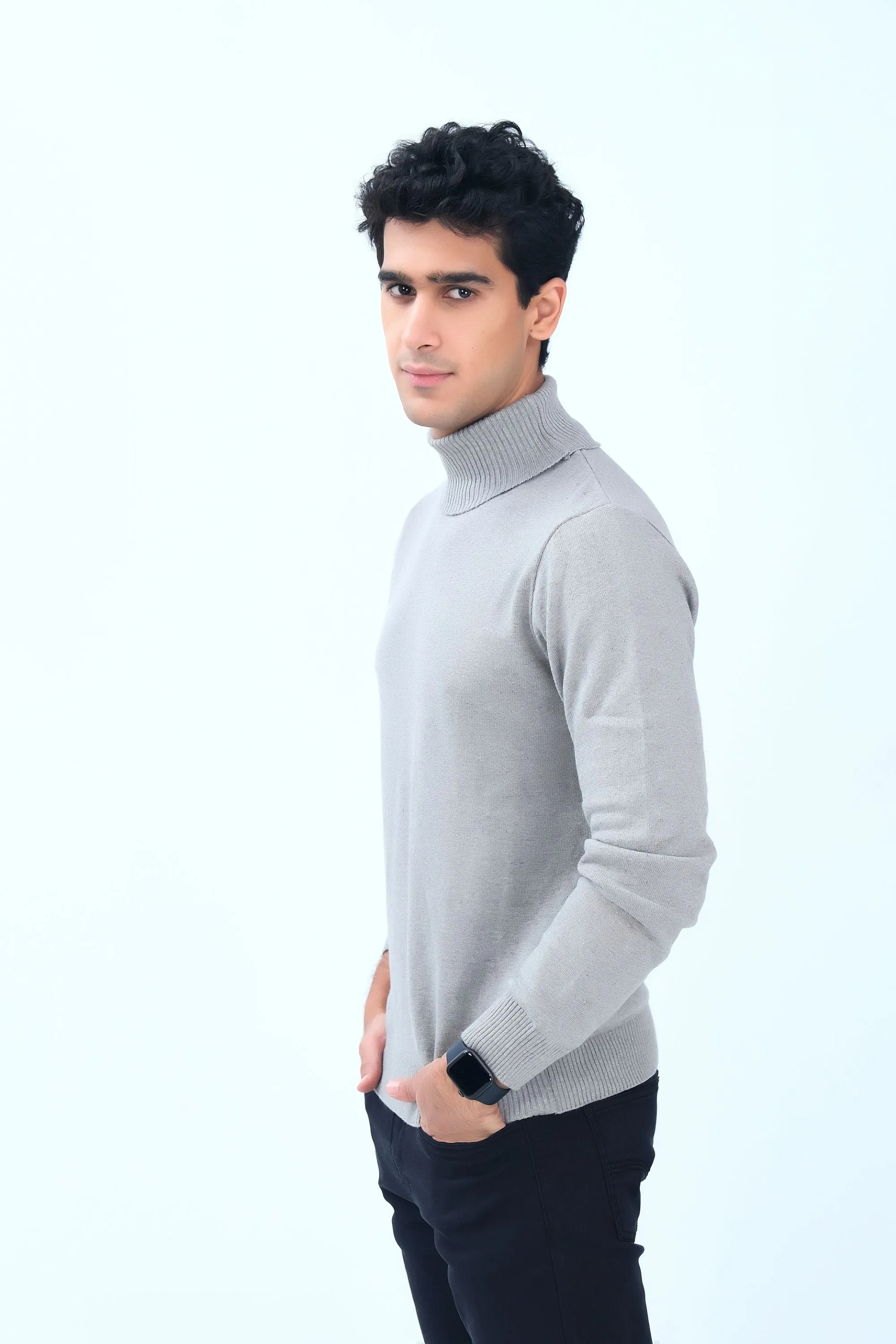 Grey High Neck