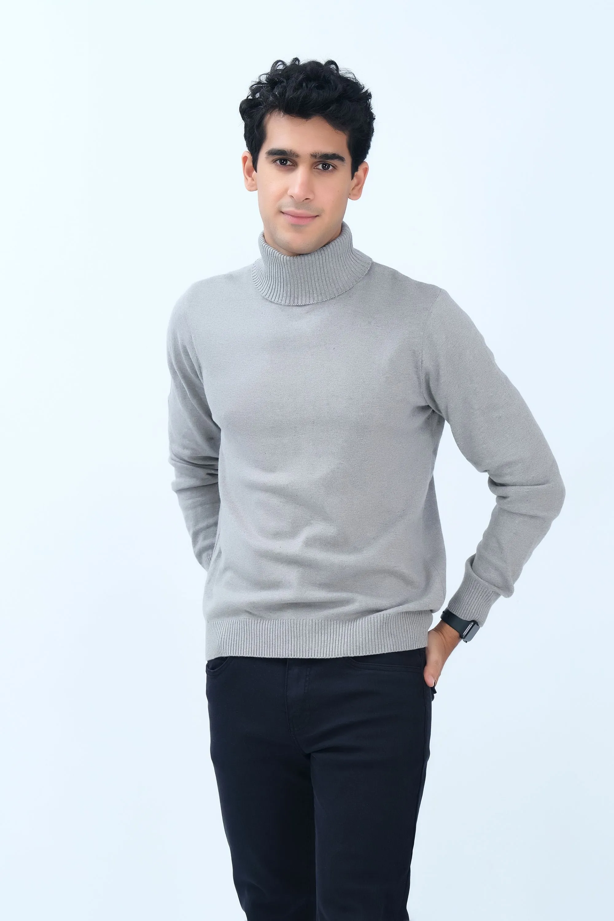 Grey High Neck