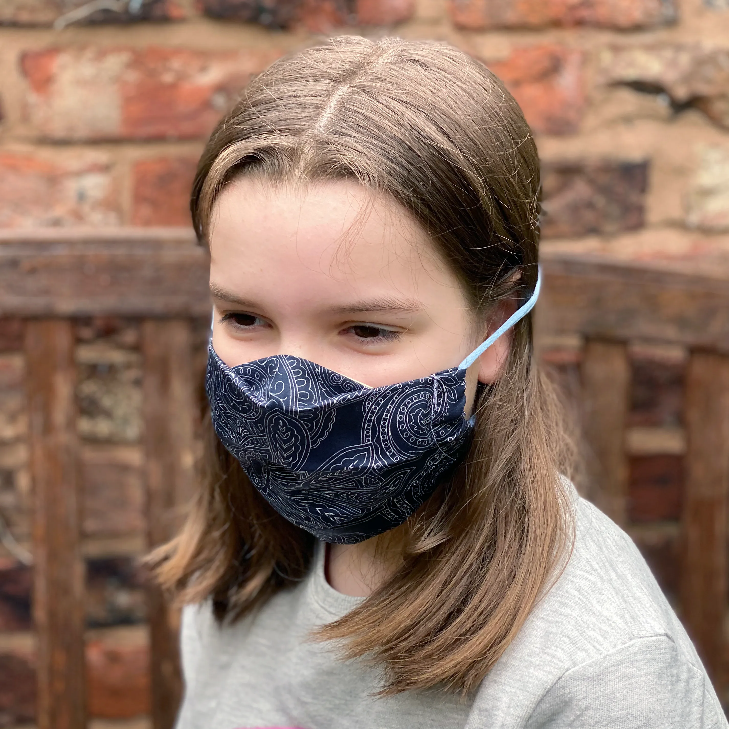 Handmade Paisley Cotton Fabric Face Mask
