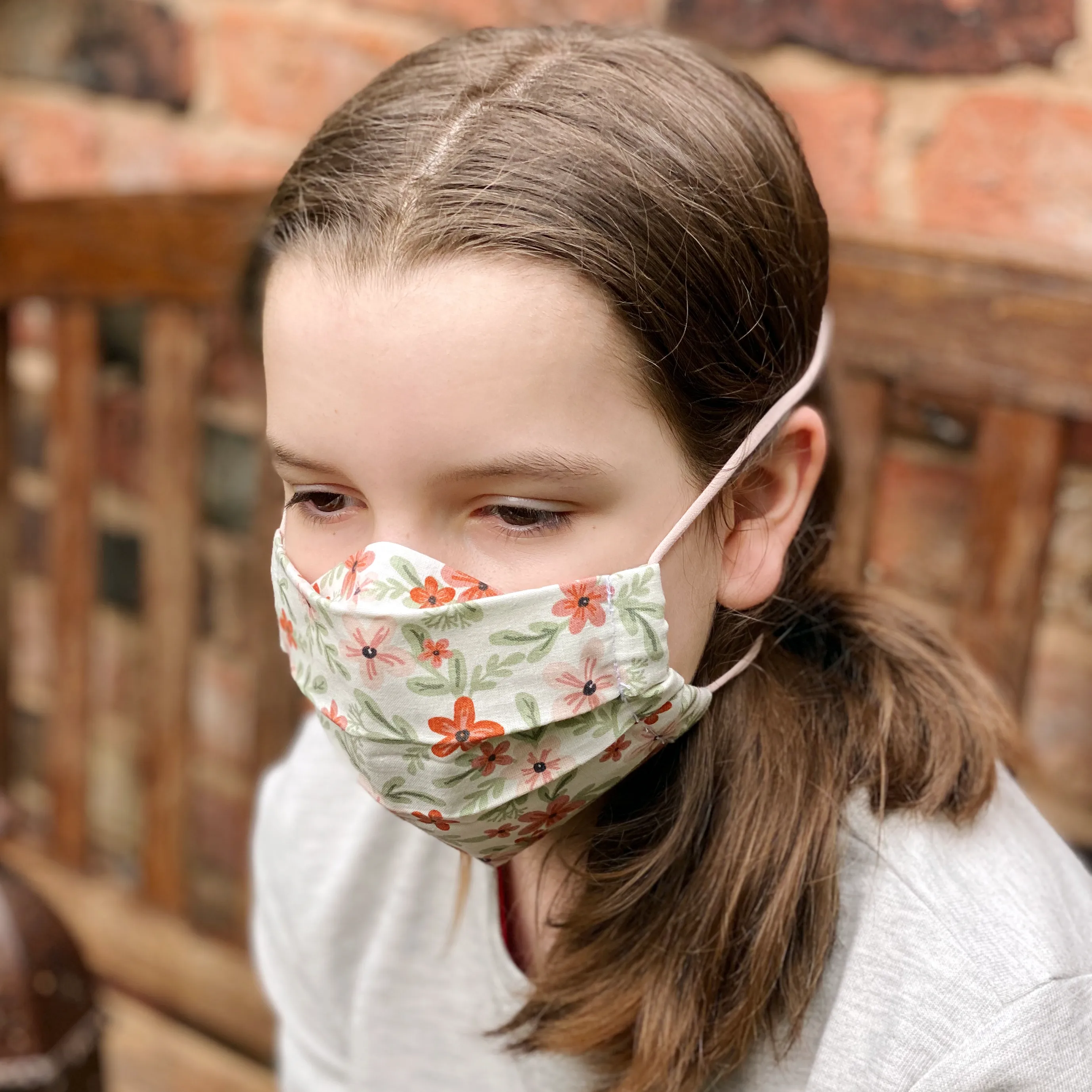 Handmade Paisley Cotton Fabric Face Mask