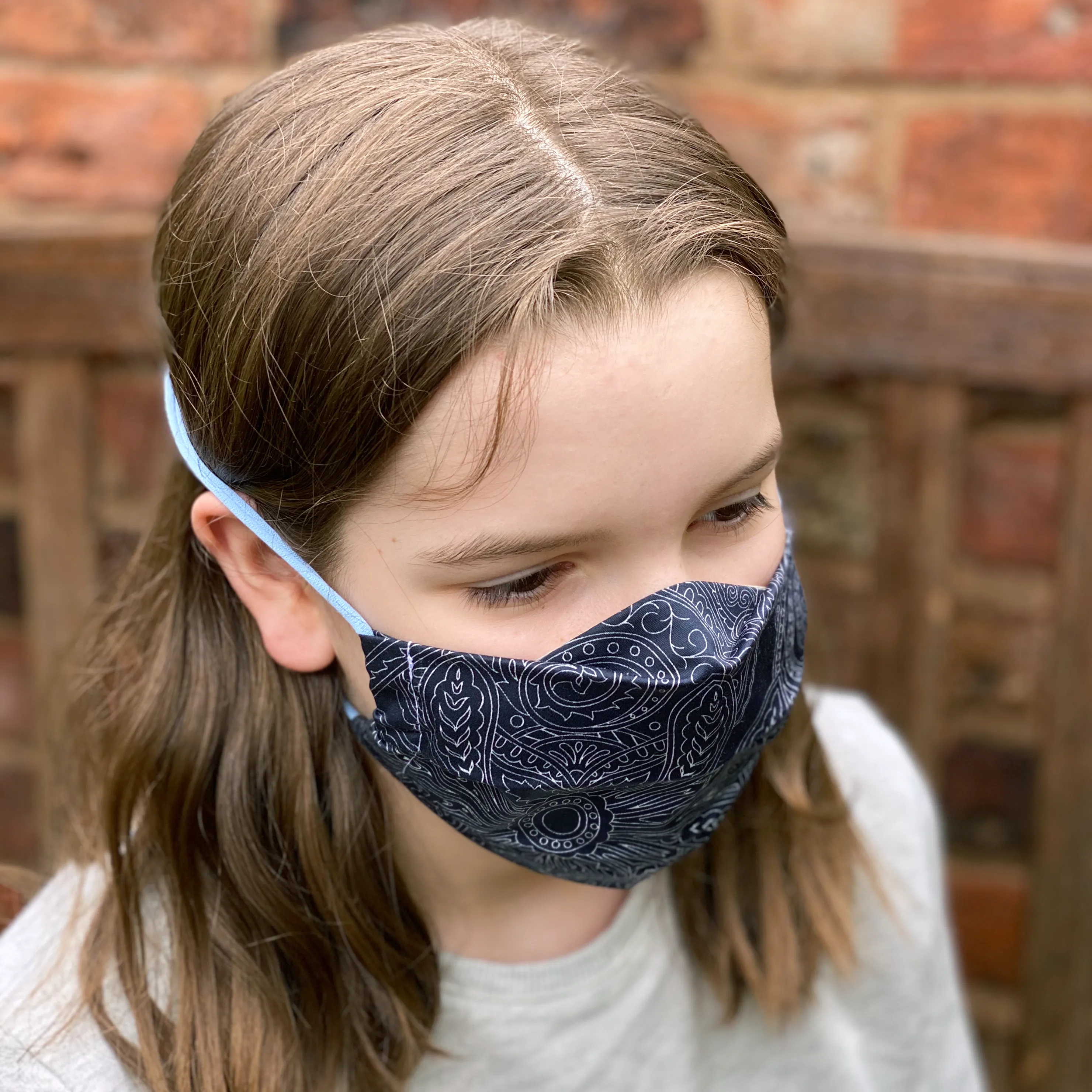 Handmade Paisley Cotton Fabric Face Mask