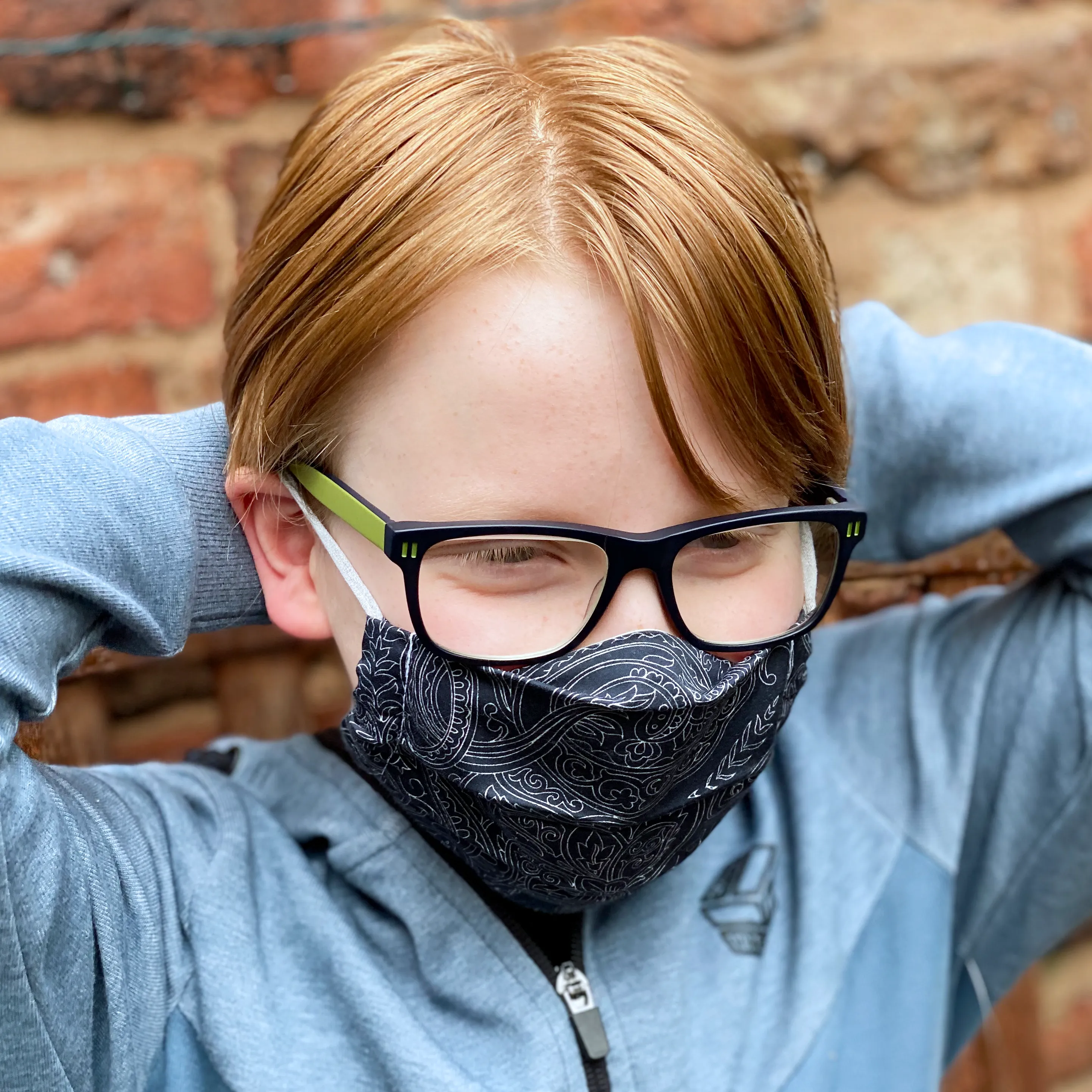 Handmade Paisley Cotton Fabric Face Mask