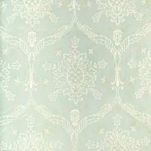 Hayes Embroidery Fabric (Aqua)