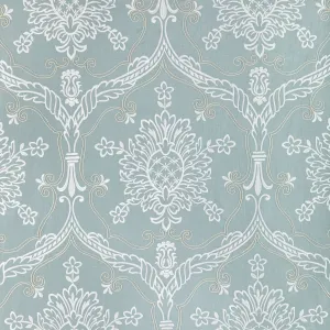 Hayes Embroidery Fabric (Blue)